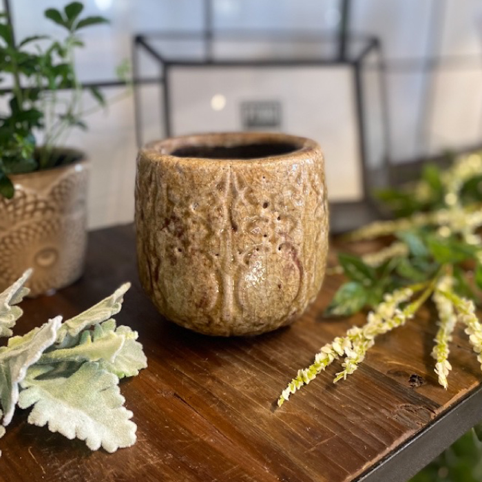 アンティーク小物入れ鉢カバー 銅製大小2点セット Sendar セラミック鉢