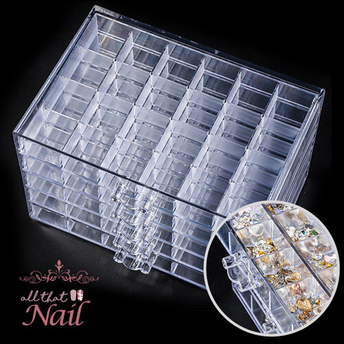 ネイル収納] パーツケース_12マス_A