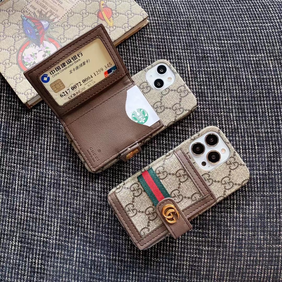 Gucci iPhone 15 Pro Max Case Gucci iPhone 15 Leather Case|