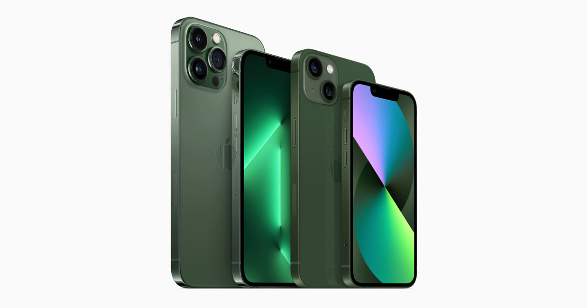 Apple introduces gorgeous new green finishes for the iPhone 13
