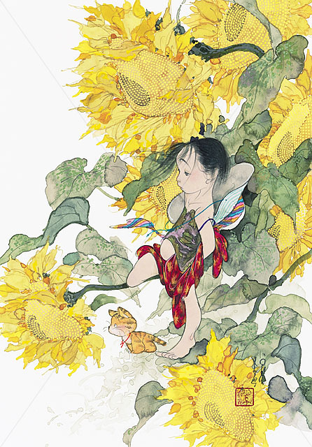 中島潔 【夏のバス停】 レフグラフ 保証書有り 中島潔 【夏のバス停