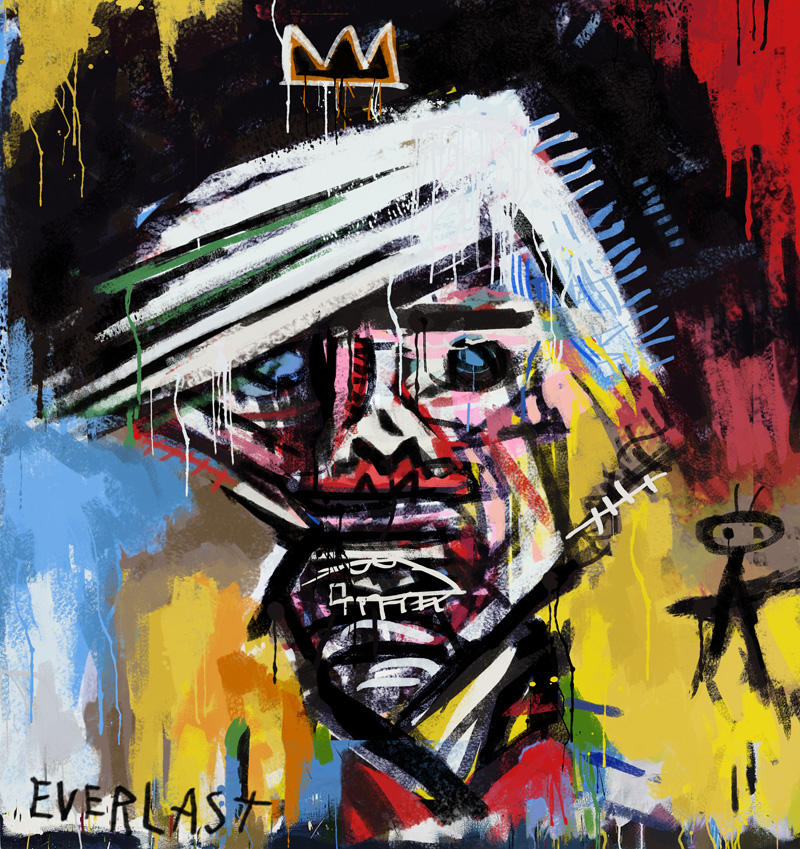 Portrait of Andy Warhol (1982) by Jean-Michel Basquiat – Artchive