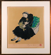 フジ子ヘミング フジ子・ヘミング「捨てられた動物たち」プリント額入