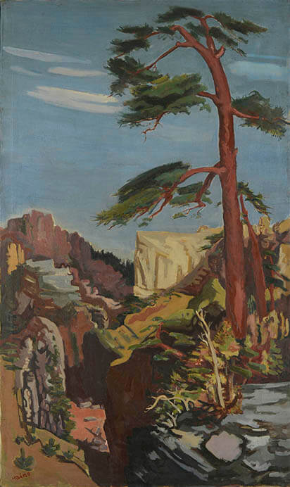 灰野文一郎 F6 男鹿の岩礁 白日会会員 栃木県文化功労者 灰野文一郎F6