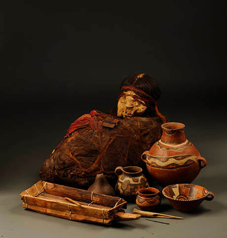 アーチ型(橋型双注口）土器ナスカ儀礼用南米ペルー古代アンデス