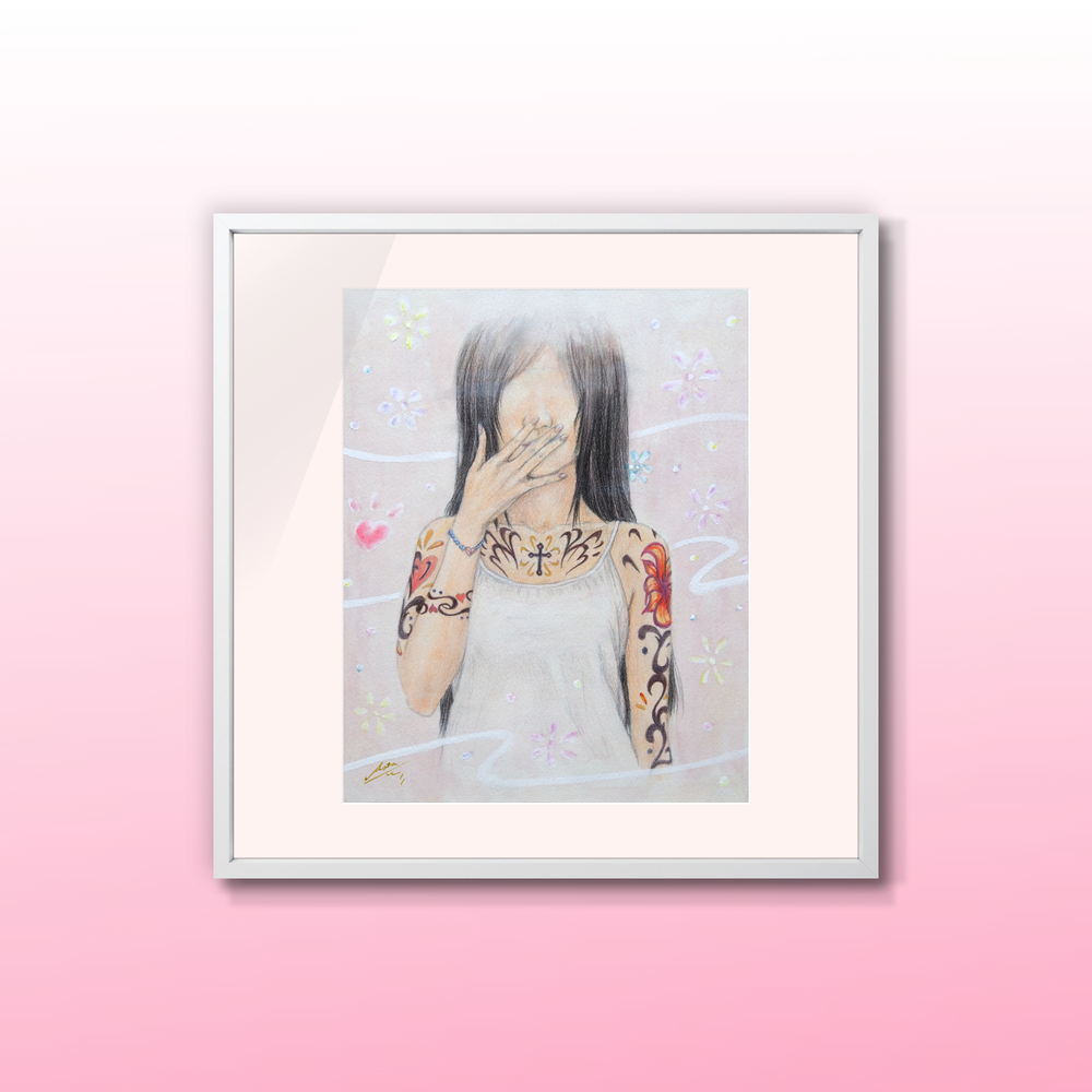 空飛ぶ画家糸川裕志のポップアートの富士山と江ノ島の絵