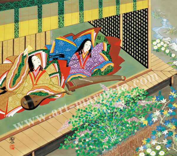 色紙(102)JARKET173735 東聖観による源氏物語の色紙☆ 色紙(102