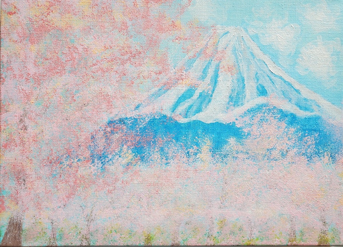 そ*】様 【聖夜にお届け】アクリル画 F3 風景画 絵画 聖夜にお届け