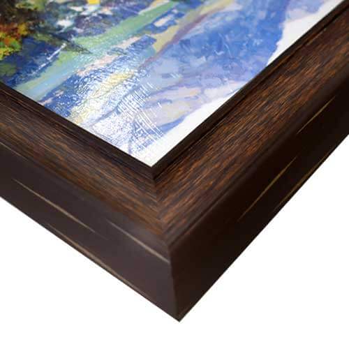 葉祥明 絵 葉祥明 絵画(ダイヤモンド・スクリーニング) 夕焼けの二人