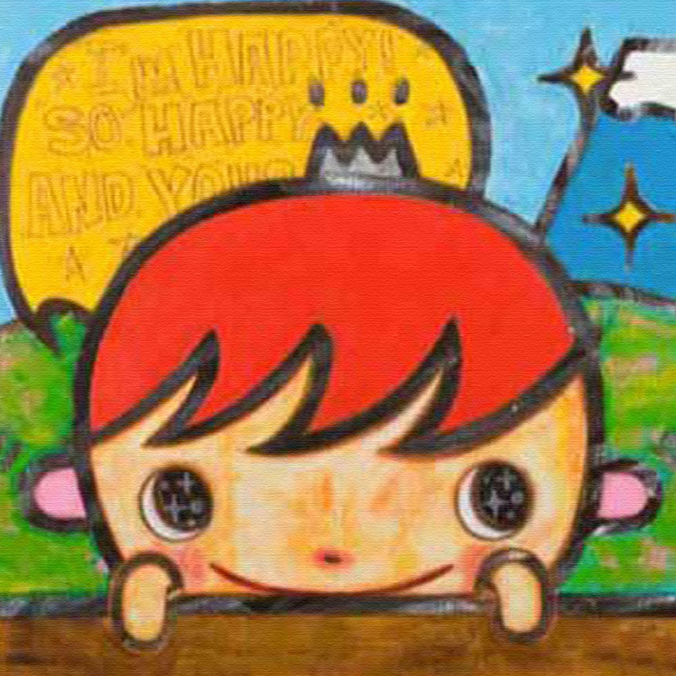 アリカワコウヘイ！ ボックス額付き額装品 絵画 (版画/キャンバス