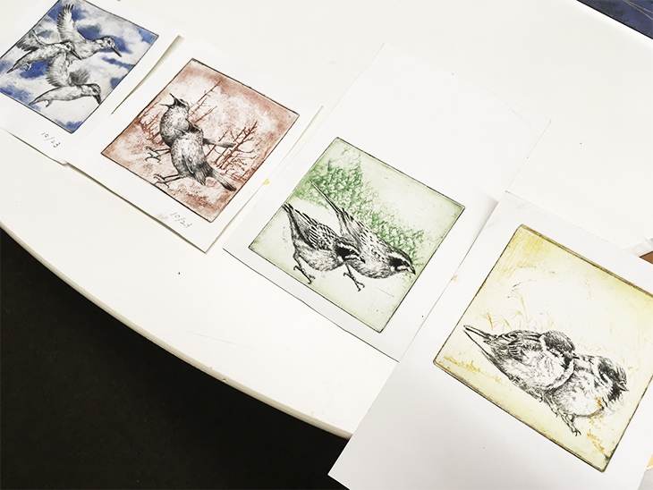 真作】版画 銅版画 現代銅版画 記号と沈黙の構成 抽象画 アクリル