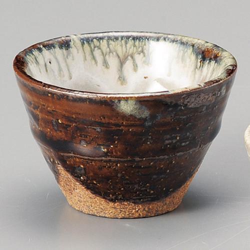 ♥未使用 各務周海 灰釉 ぐい呑み 桐箱付き ぐい飲み 骨董 古玩 ♥未