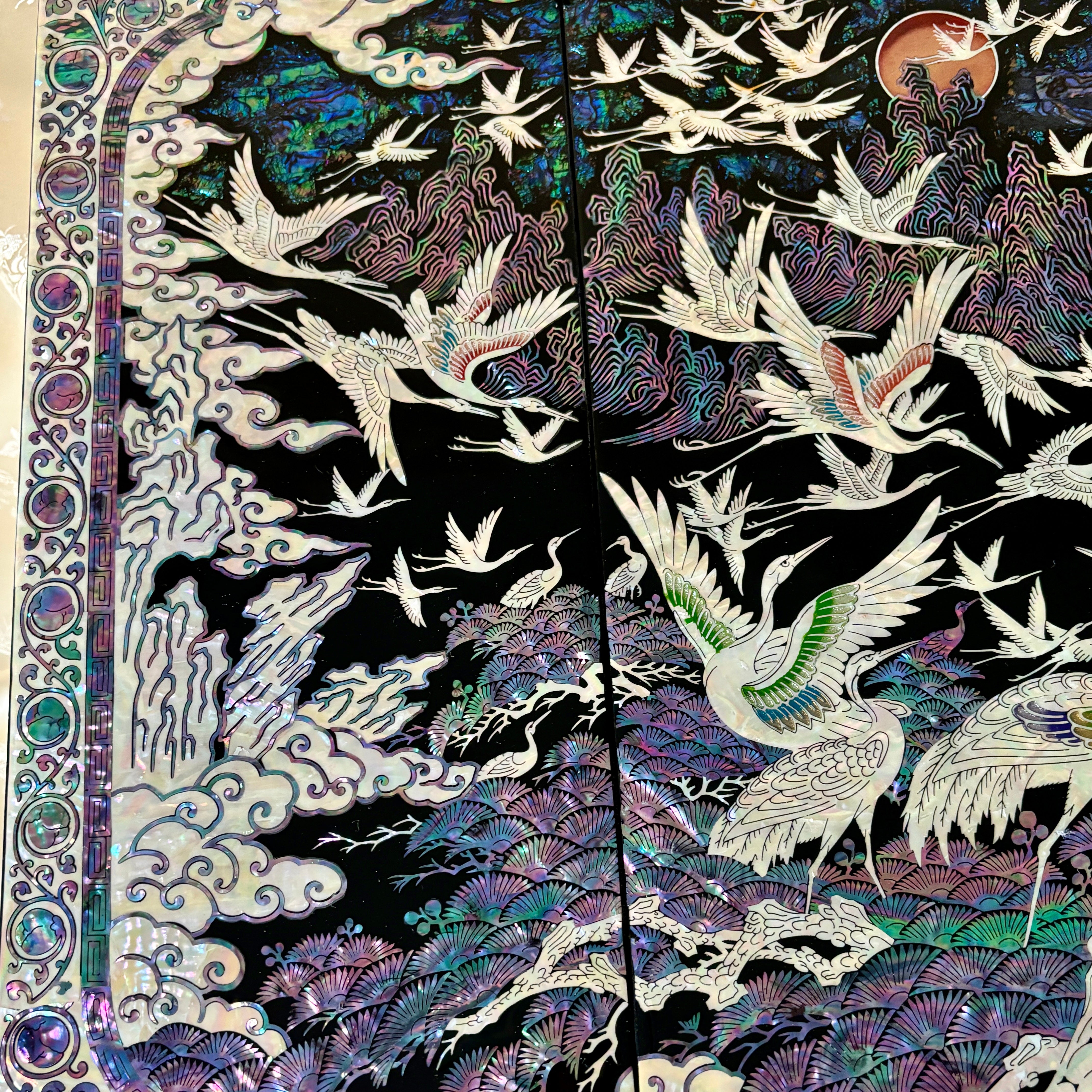 九十九頭馬」の螺鈿屏風 インテリアアート 2025年最新】螺鈿 屏風の人気