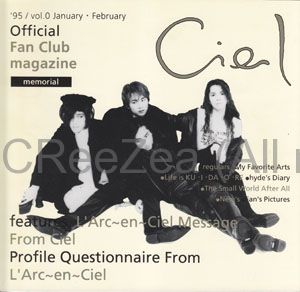 L'Arc〜en〜Ciel ファンクラブ会報 vol.14〜105 ラルクアンシエル L'Arc