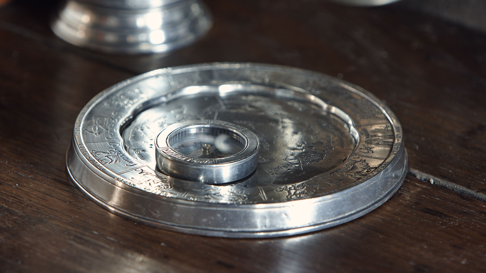 羅針盤・星座, グレー, ピューター, cm Ø 17,5 by Cosi Tabellini