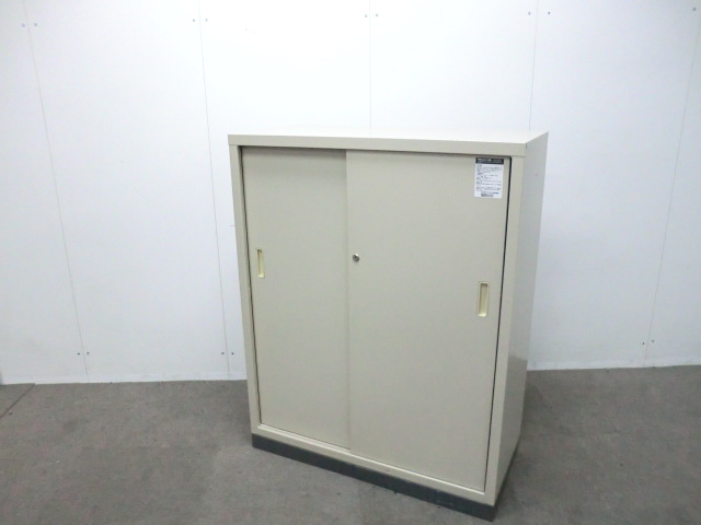 NAIKI スライド扉キャビネット グレー 中古品 楽天市場】【中古