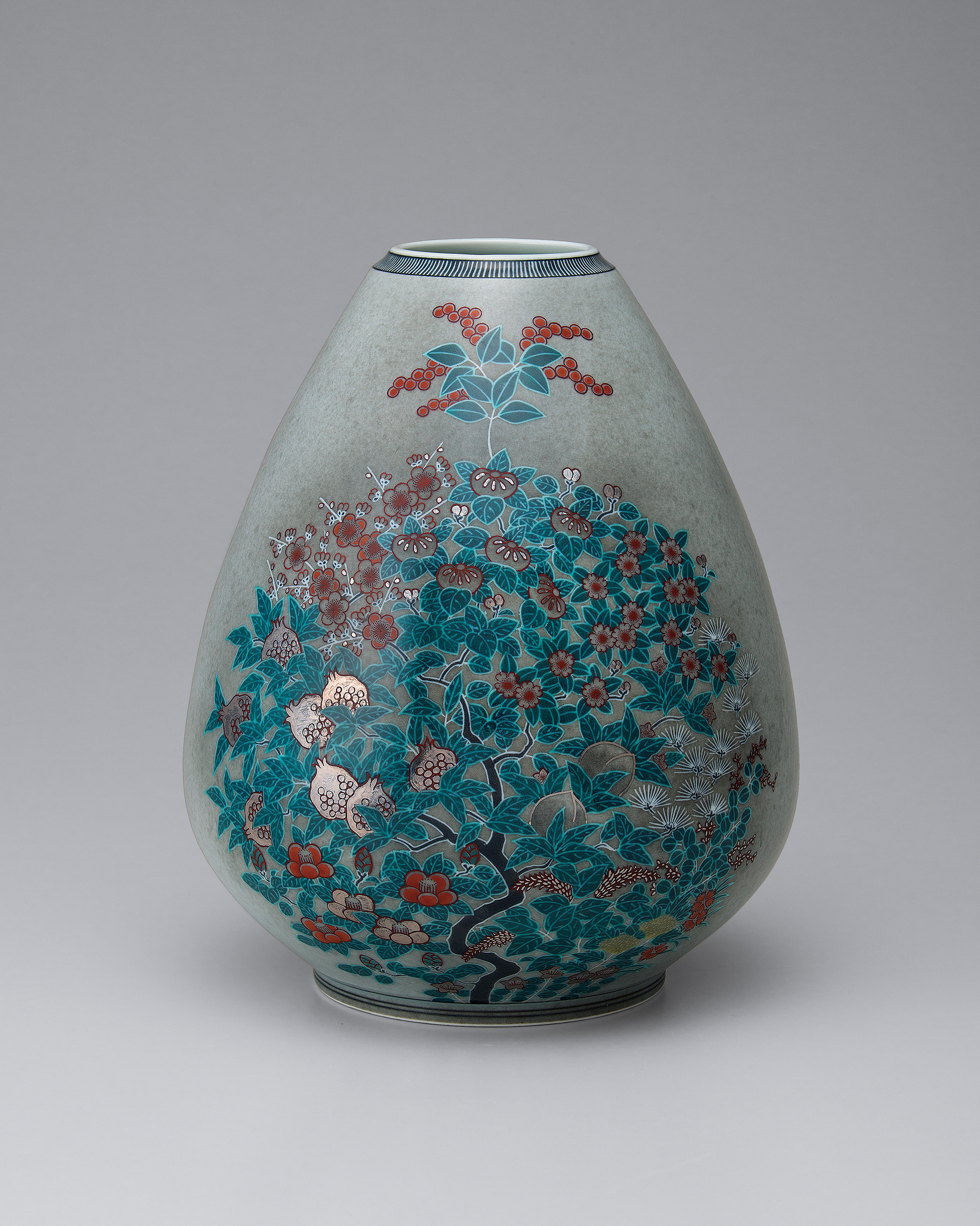 ♢十二代 今泉今右衛門 人間国宝 壺 花瓶 アンティーク 骨董品