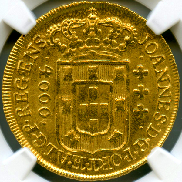 NGC-MS61 金貨 ポルトガル 5000レイス 1889 ルイス1世