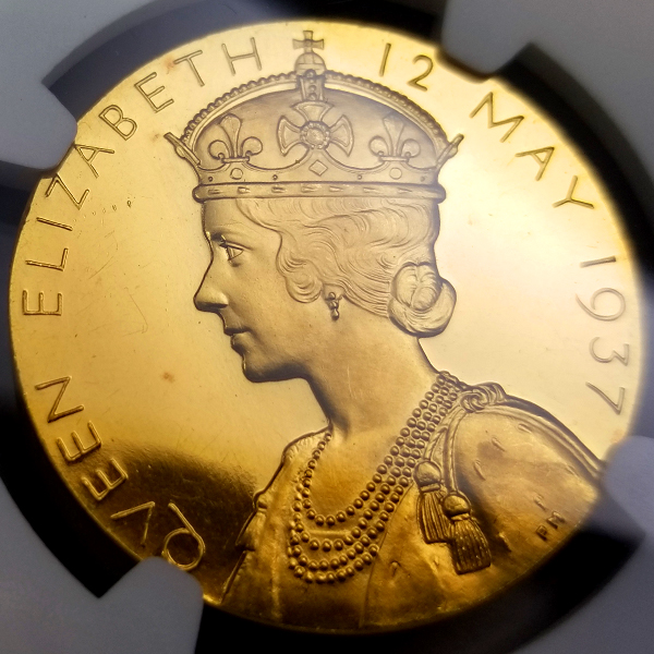 イギリス ジョージ6世戴冠記念 1937年 金メダル NGC PF63CAM | ARK