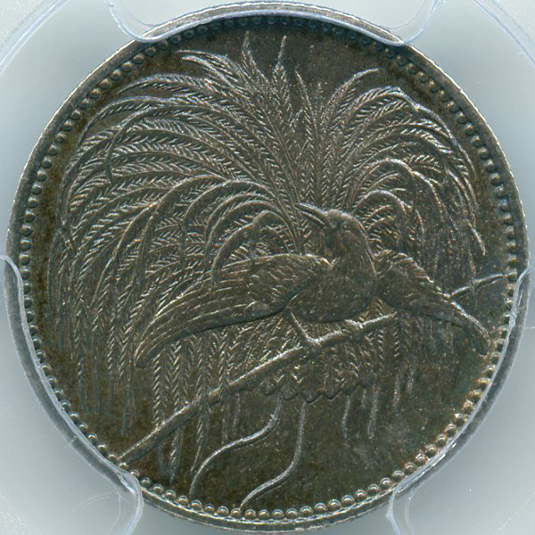 独領ニューギニア 極楽鳥 1894A 1/2マルク 銀貨 PCGS MS64 | ARK