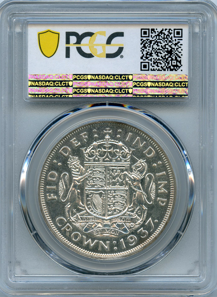 イギリス ジョージ6世 1937年 クラウン 銀貨 PCGS PR64 | ARK NUMISMATICS