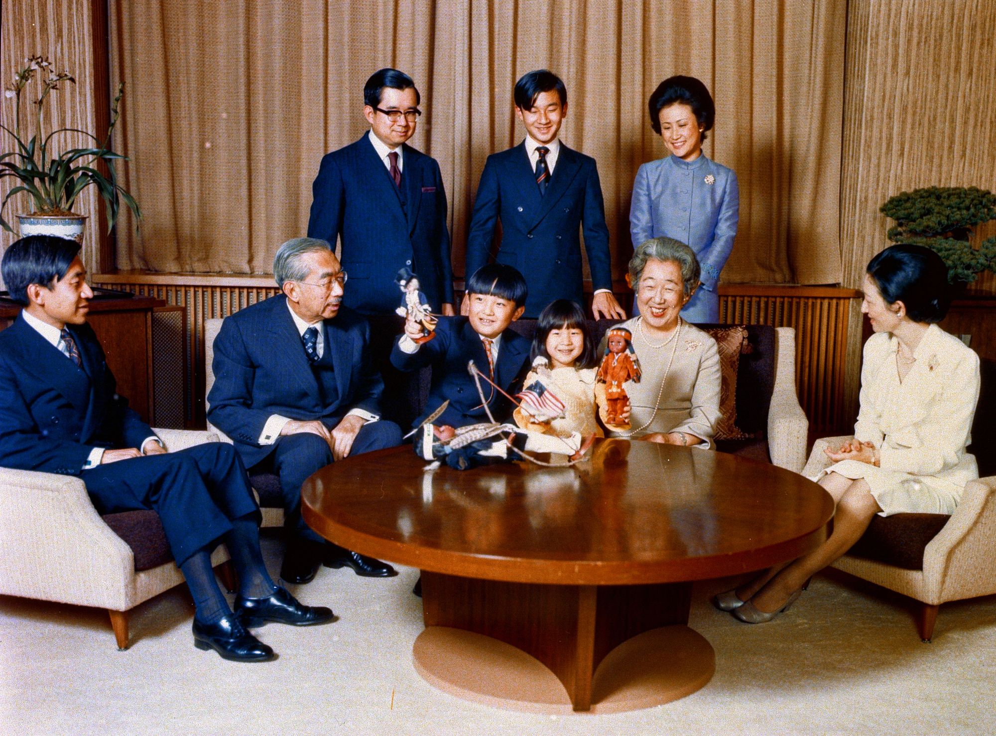 昭和天皇ご一家の写真 昭和天皇ご一家の写真