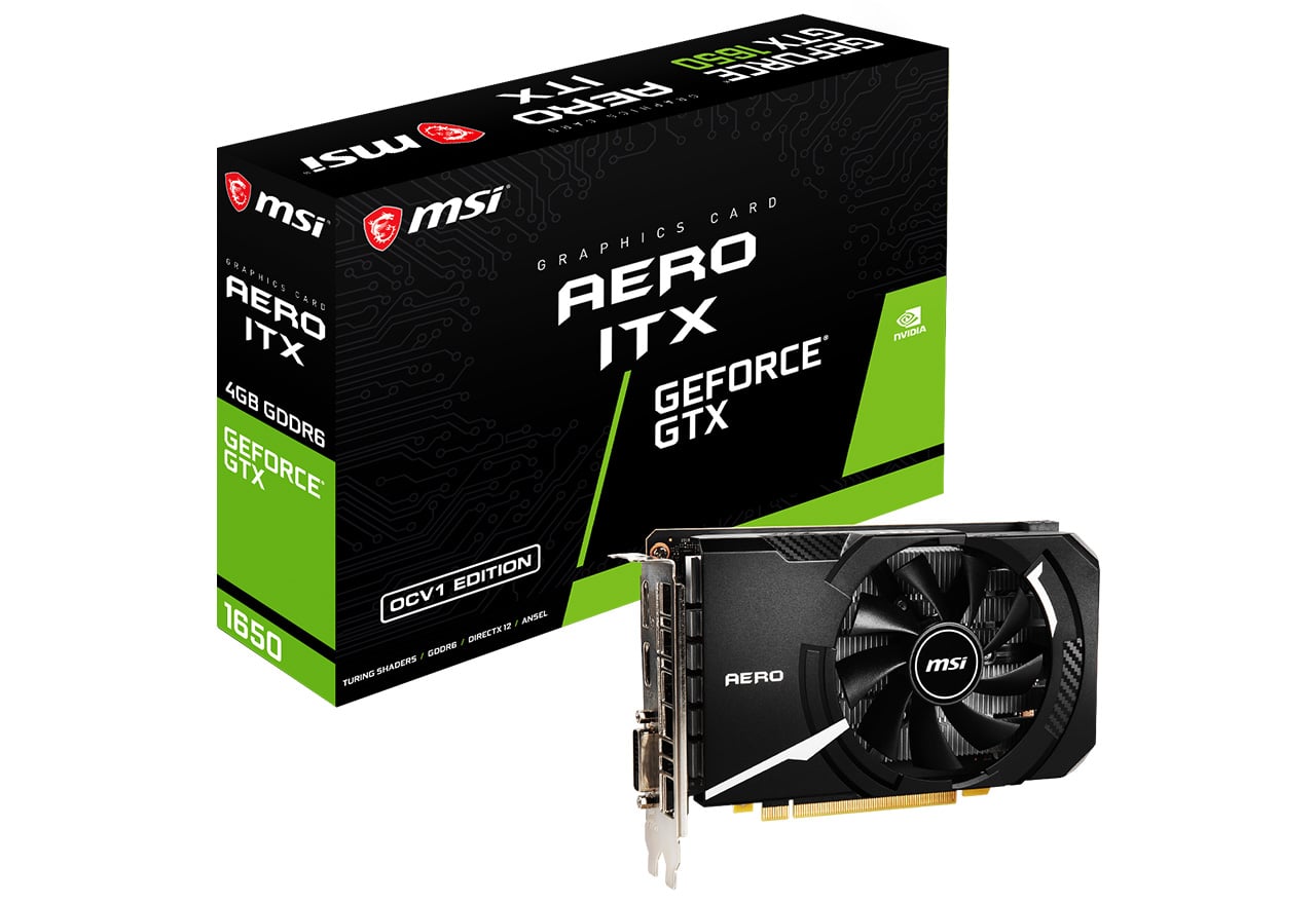 GeForce GTX 1650 D6 AERO ITX OCV1 | MSI グラフィックボード GeForce