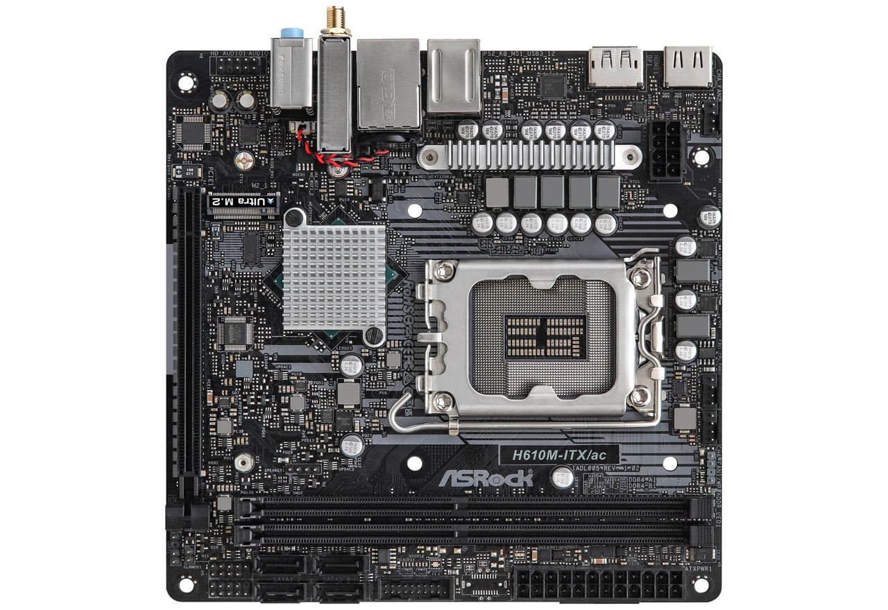 H610M-ITX/ac | ASRock マザーボード Intel H610チップセット | 株式