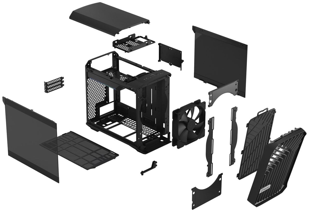 Torrent Nano TG | Fractal Design ミニタワー型PCケース | 株式会社アスク