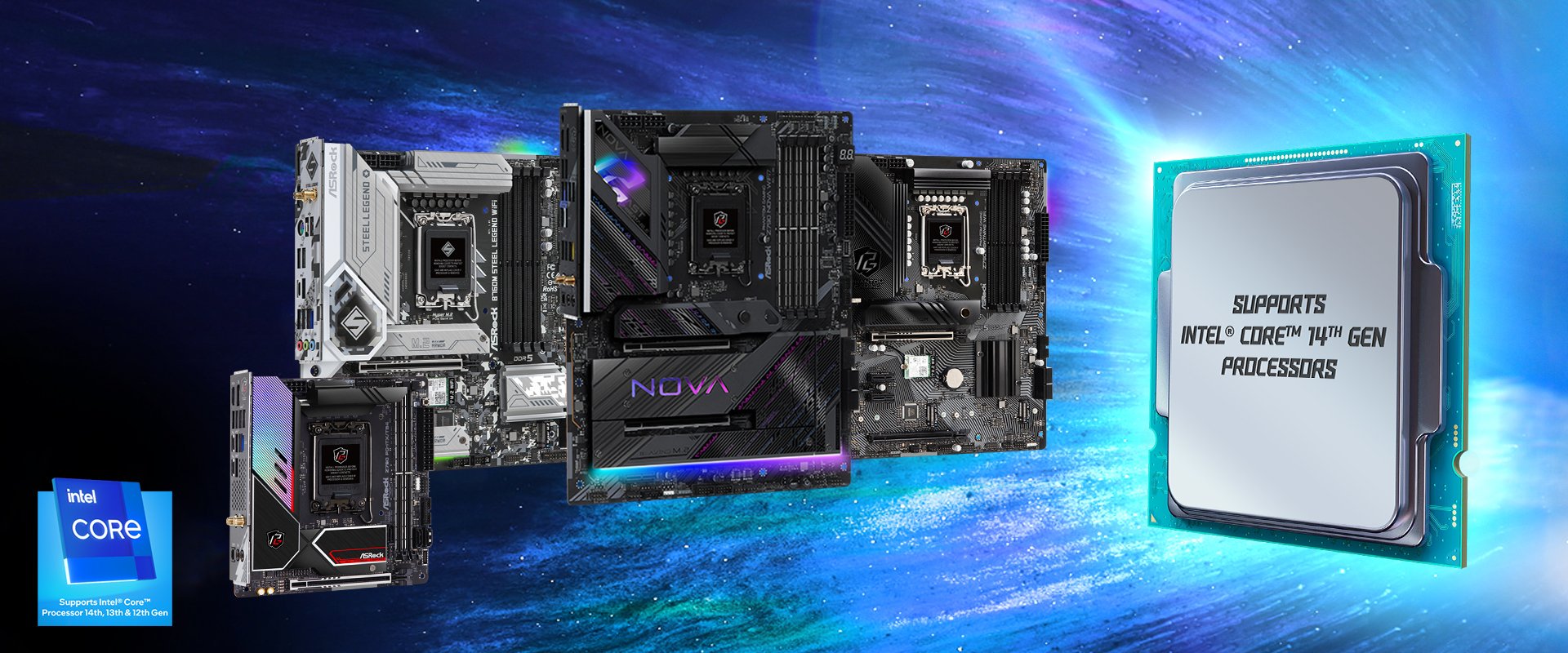 ASRock Intel® 700/600 シリーズマザーボードは、近く発売予定の Intel