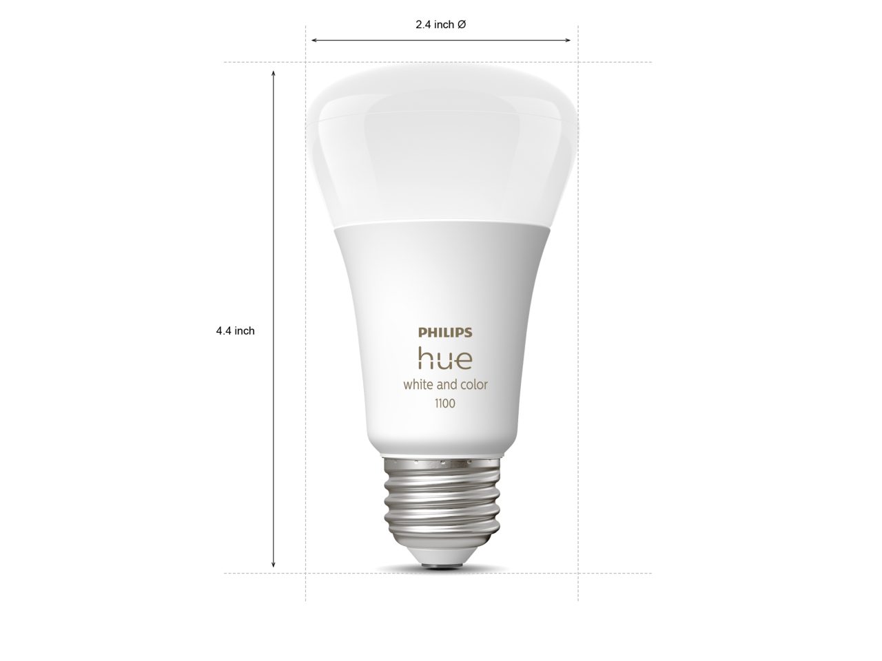 Hue スターター キット: E26 LED 電球 フルカラー 3 個 + Hue ブリッジ