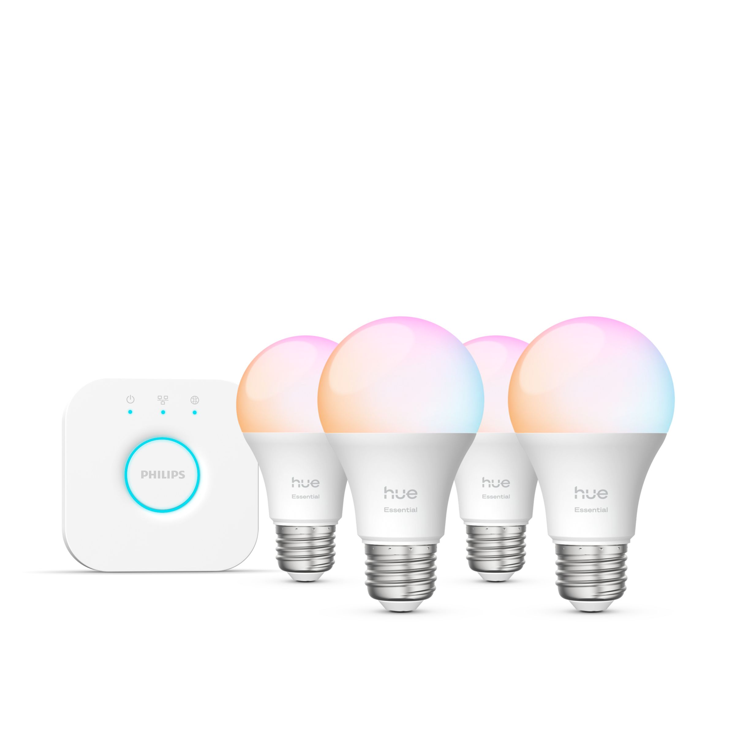 Hue White and color ambiance Essential starter kit: 4 E26 smart