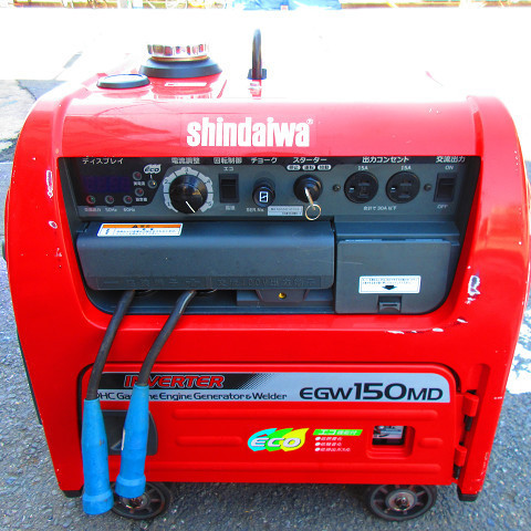 新ダイワ エンジン溶接機 発電機 ウェルダー EGW150MS