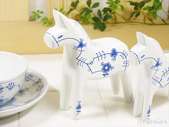 ロイヤルコペンハーゲン ブルー馬ダーラナホース 希少】ロイヤル