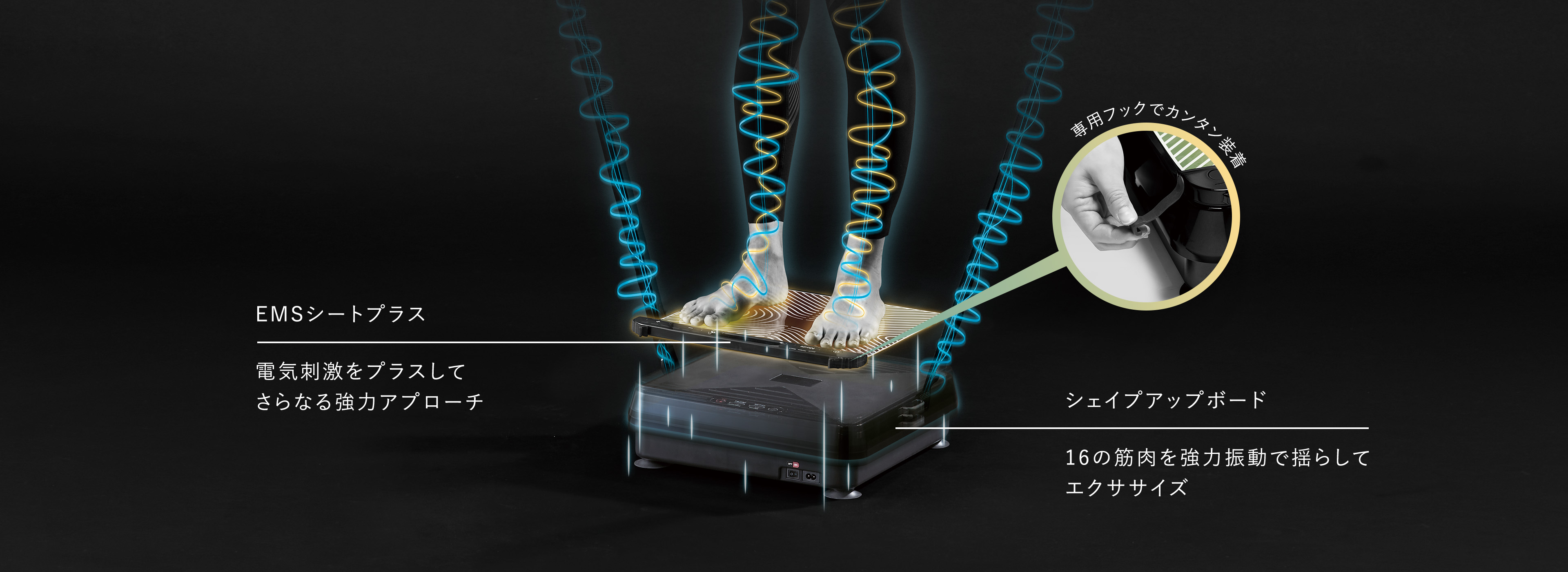EMSシートプラス＋シェイプアップボードセット AX-FRL910｜ブランド