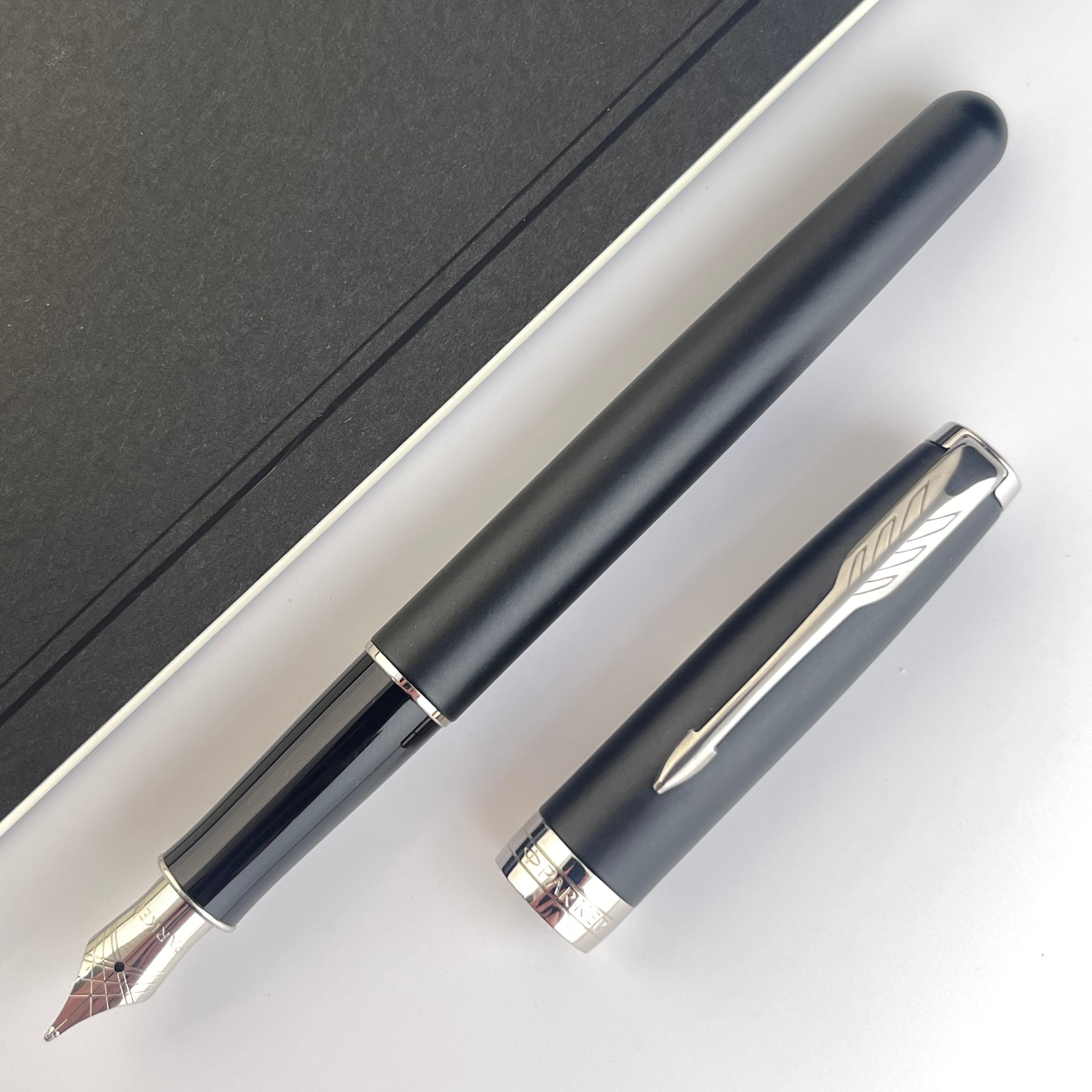 Parker Sonnet Fountain Pen - Matte Black with Chrome Trim – Atlas