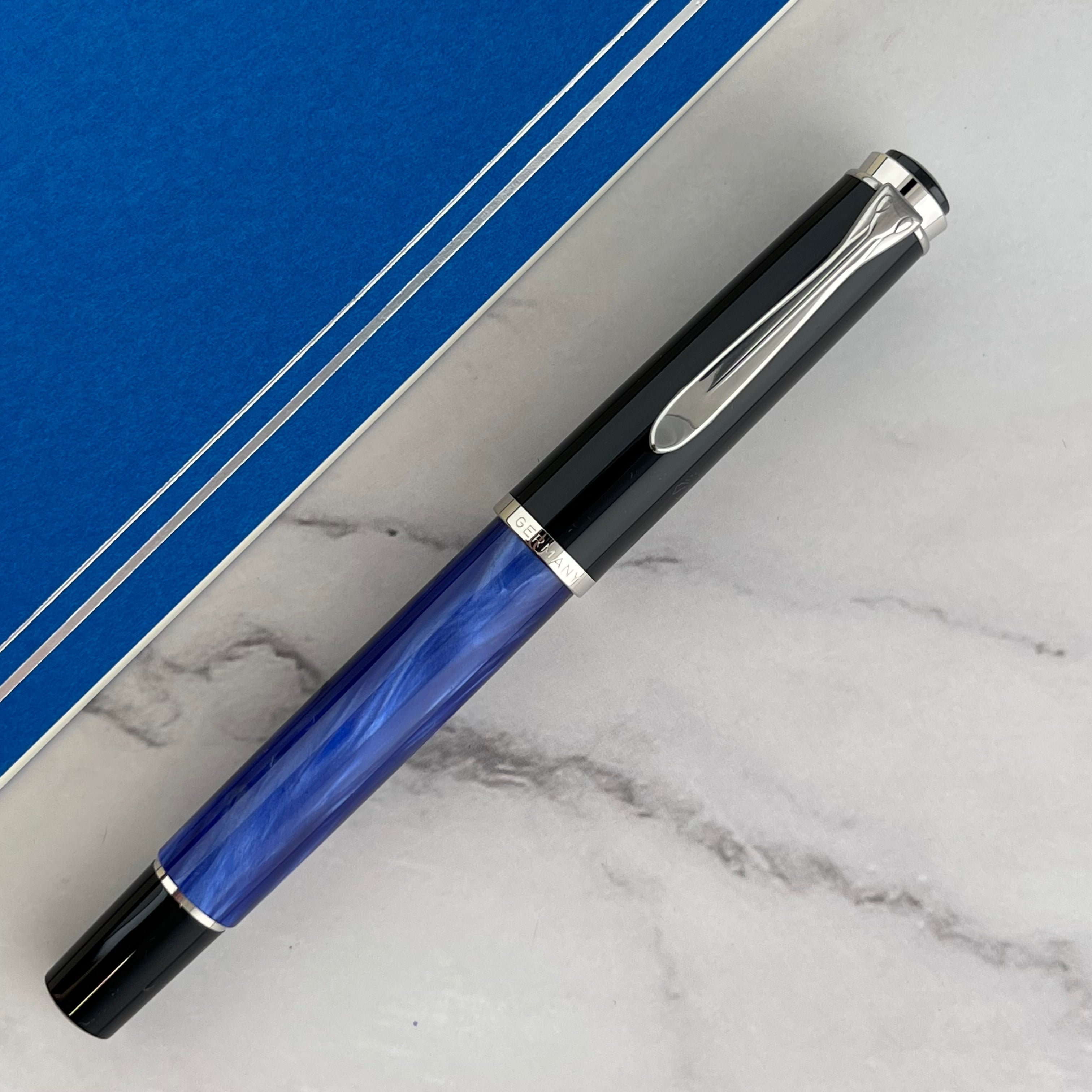 Pelikan Classic M205 Fountain Pen - Blue Marble – Atlas Stationers