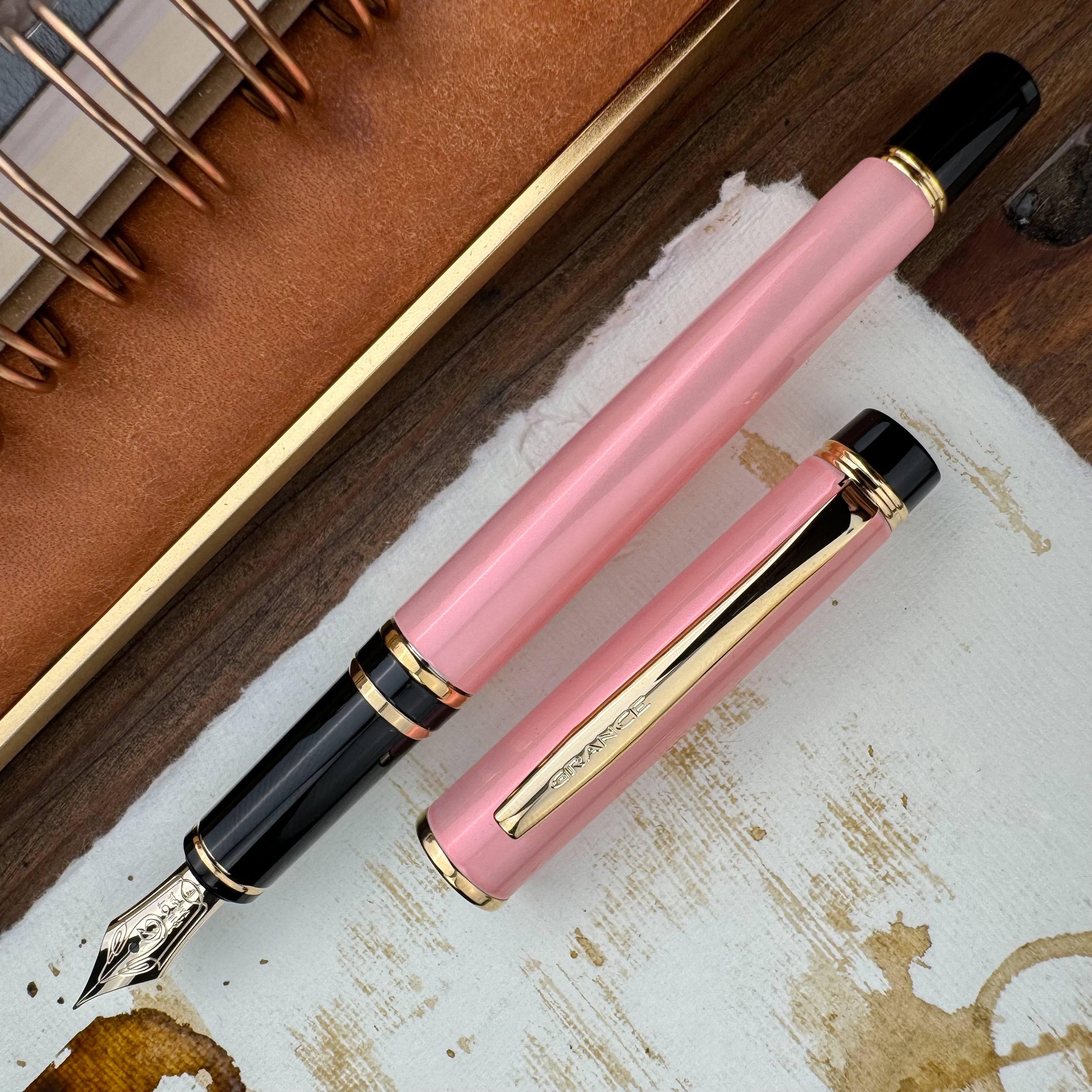 Pilot Grance Fountain Pen - Light Pink – Atlas Stationers