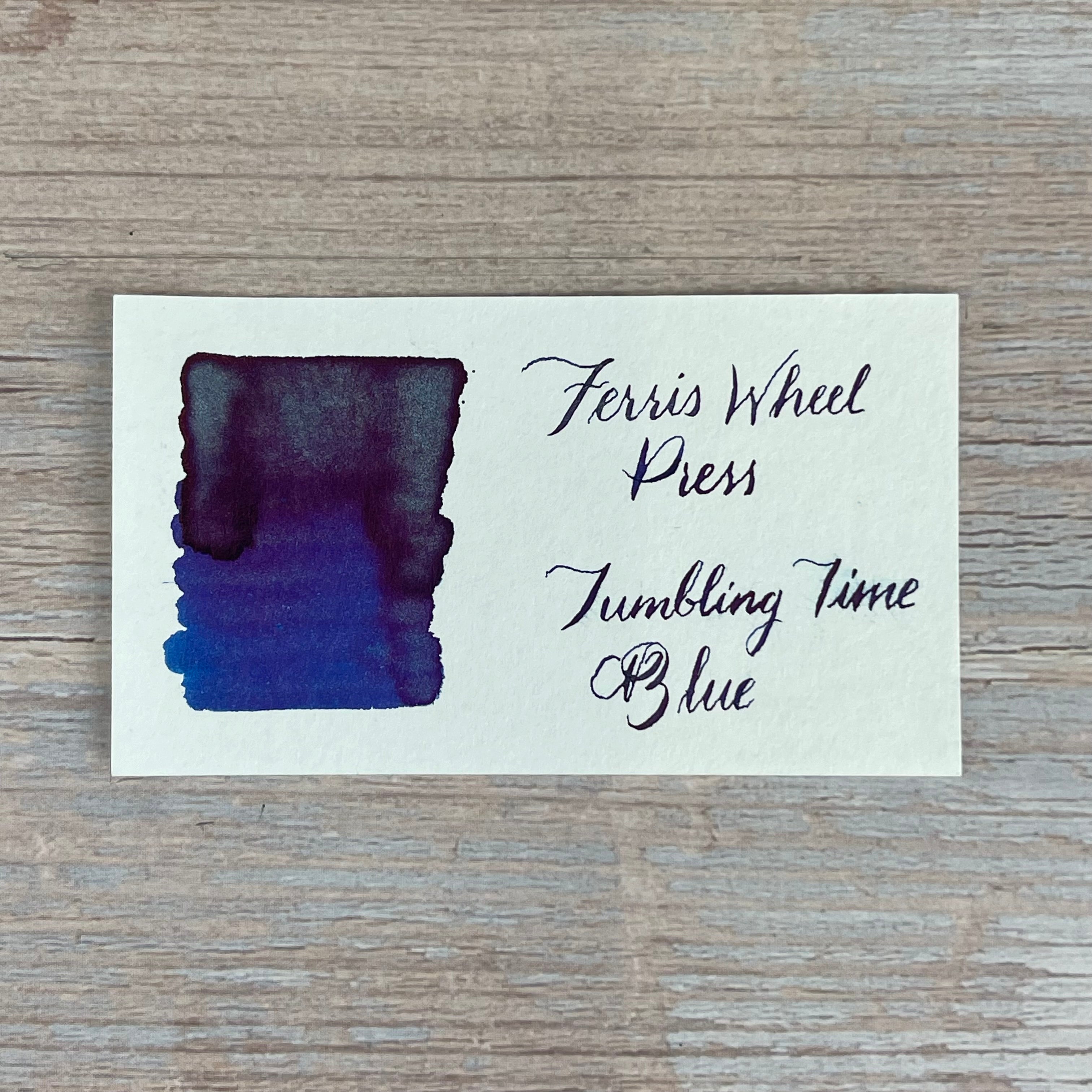 Ferris Wheel Press Tumbling Time Blue - 20ml bottled Ink (Special