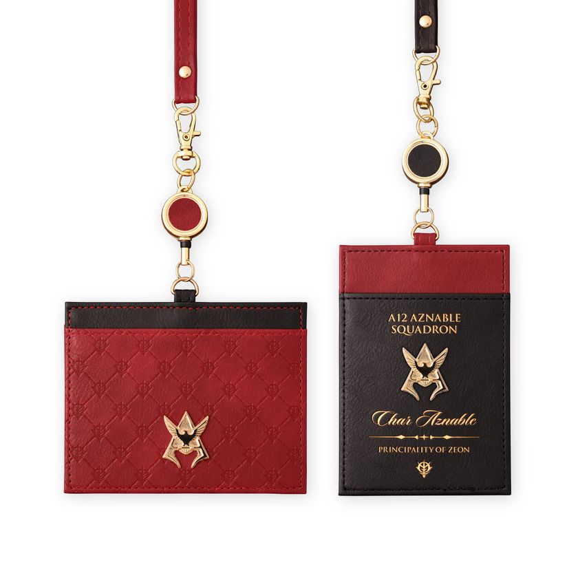 シャア・アズナブルをモチーフにしたICIDカードケースが 横型と縦型2種