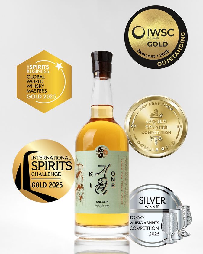 韓国初のシングルモルトウイスキー「キウォン」が国内外の品評会で続々