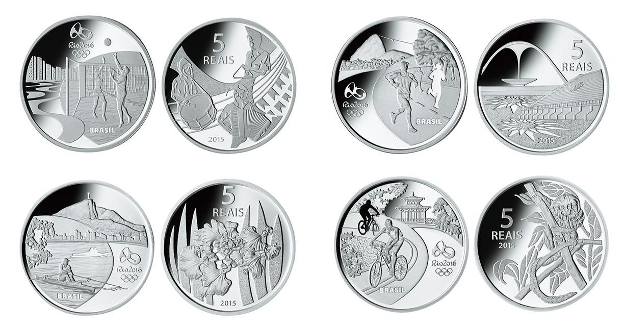 Rio Olympic 2016 銀貨 記念4種 リオ オリンピック Rio Olympic 2016