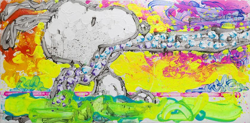 希少！大型絵画PEANUTSトムエバーハート25年以上前の作品 希少！大型