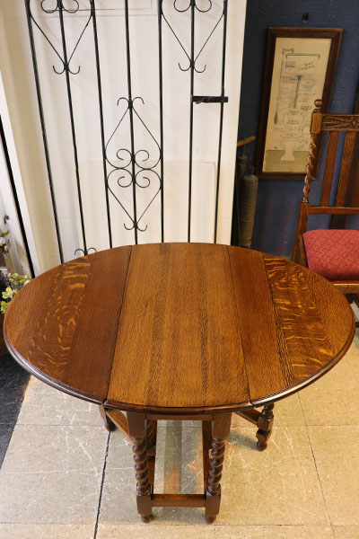 ビンテージドロップリーフテーブルコーヒーテーブルゲートレッグテーブル