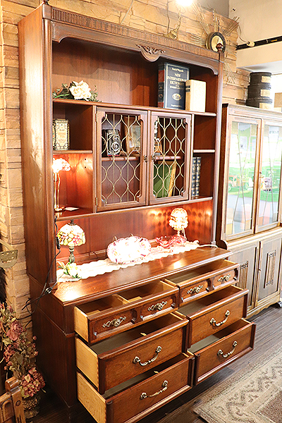 アンティーク米軍放出品 木製キャビネット たのメル便送料5000円込み