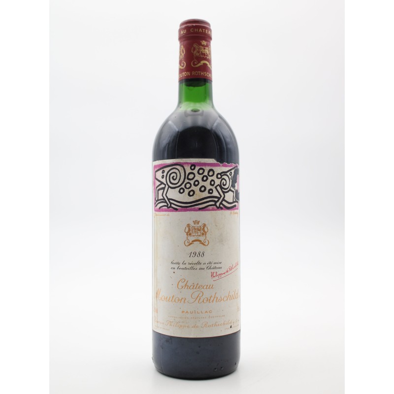 Bottle Château Mouton Rothschild 1988 - Au Droit de Bouchon