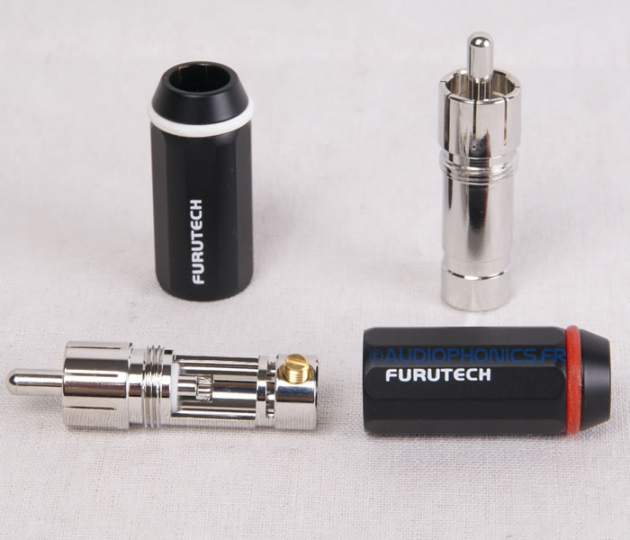 FURUTECH FP-126 (R) Rhodium Plated RCA Connectors Ø7.2mm (Set x4