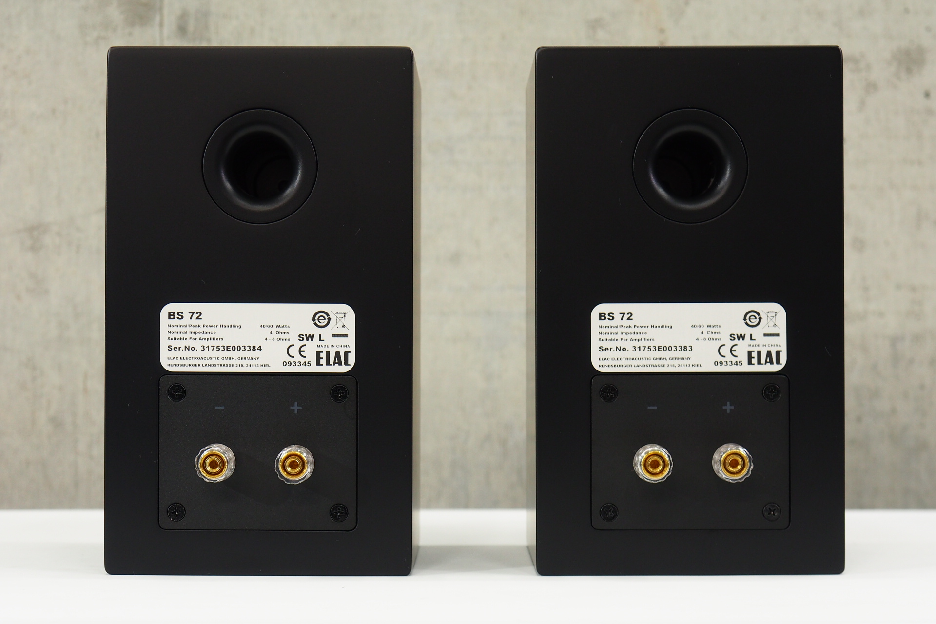 ELAC BS72 ペア ブラック スピーカー 2台セット