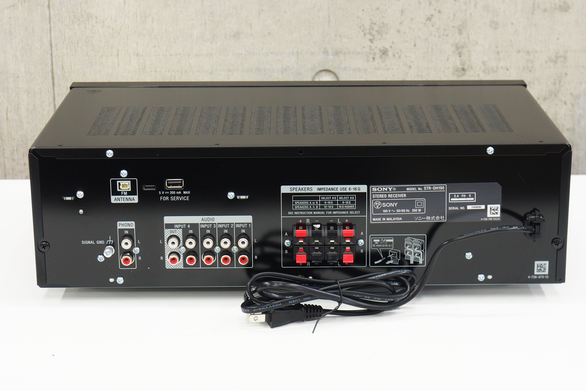 SONY STR-DH190 AVアンプ FMアンテナ付き Amazon.co.jp: ソニー