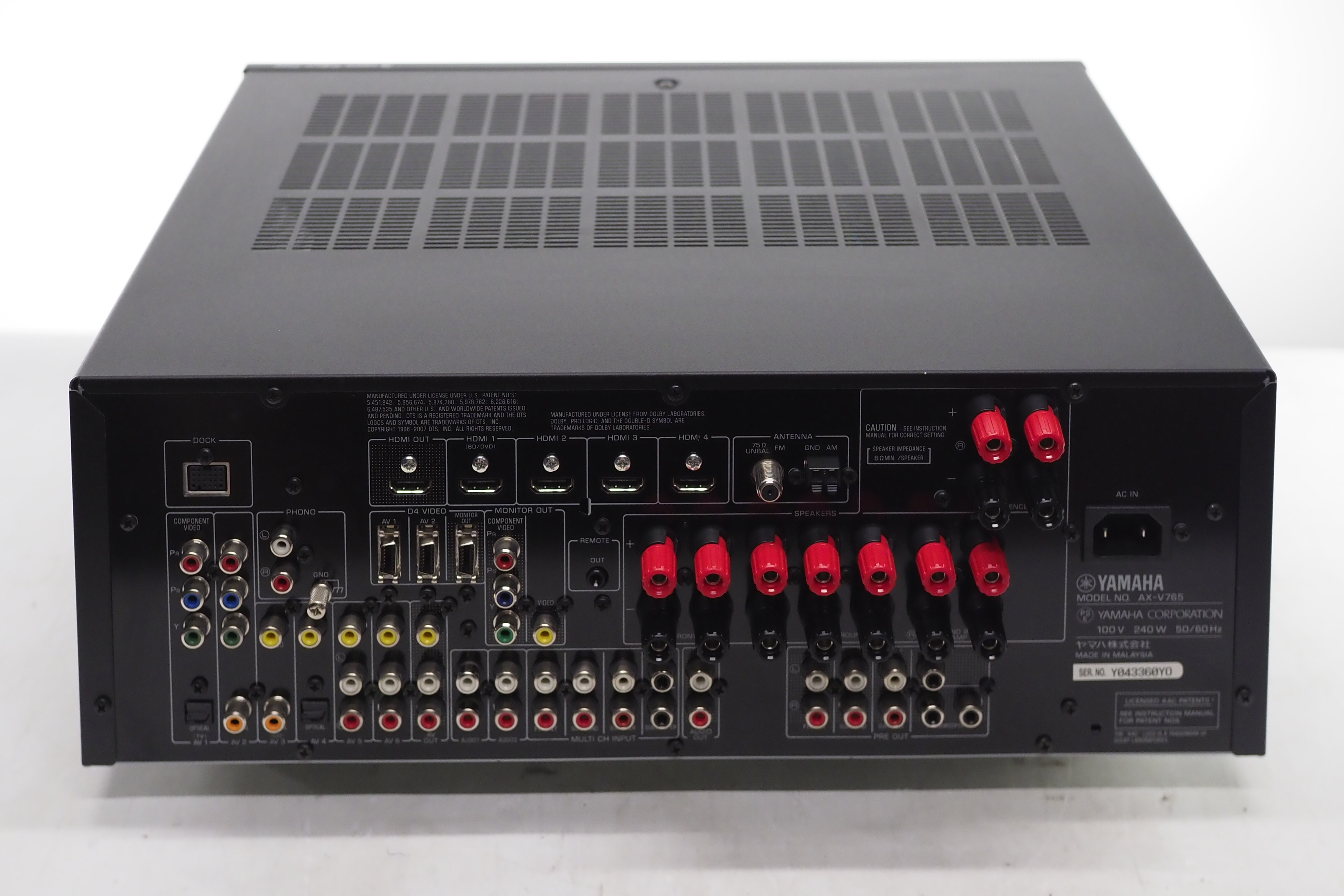 RX-V771 YAMAHA RX-V771 AVレシーバー AVアンプ YAMAHA AVアンプ RX